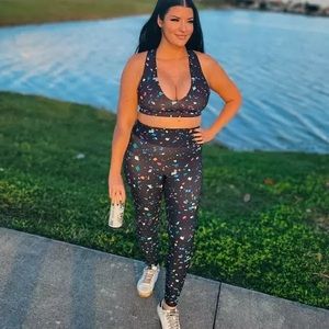 FABLETICS Print Leggings and Sports Bra